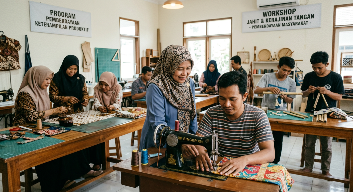 LIVESGP JAMBI Berdaya - Program pemberdayaan masyarakat dan peningkatan keterampilan produktif.